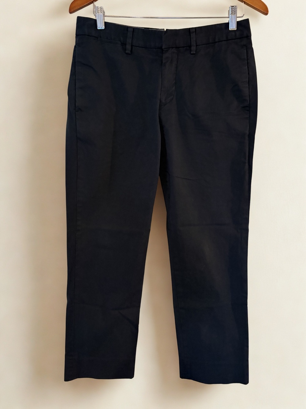 Anthropologie Black Cropped Straight Pants